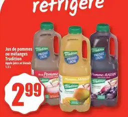 Bonanza Jus de pommes ou mélanges Tradition offer