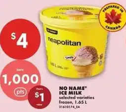 No Frills Ice milk offer