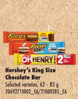 No Frills Hershey's King Size Chocolate Bar offer