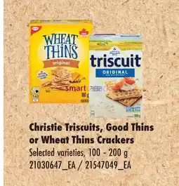 No Frills Christie Triscuits, Good Thins or Wheat Thins Crackers offer