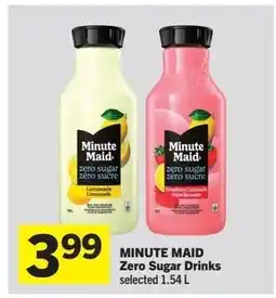 Foodland MINUTE MAID Zero Sugar Drinks offer