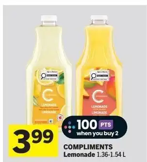Foodland COMPLIMENTS Lemonade offer