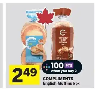 Foodland COMPLIMENTS English Muffins offer