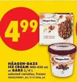 No Frills Häagen-dazs ice cream or bars offer