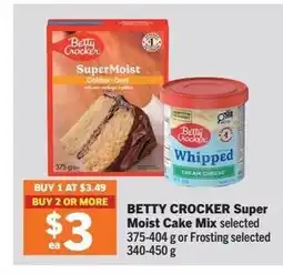 Foodland BETTY CROCKER Super Moist Cake Mix offer