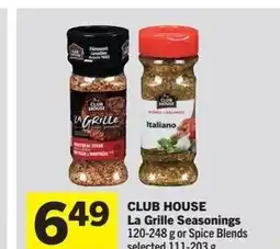 Foodland CLUB HOUSE La Grille Seasonings offer