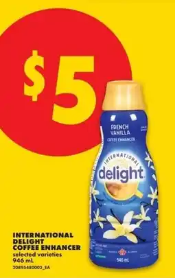 No Frills International delight coffee enhancer offer