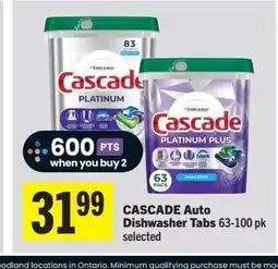 Foodland CASCADE Auto Dishwasher Tabs offer