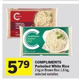 Foodland COMPLIMENTS Parboiled White Rice offer