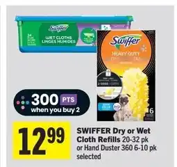 Foodland SWIFFER Dry or Wet Cloth Refills offer