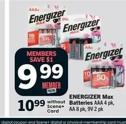 Foodland ENERGIZER Max without Batteries AAA offer