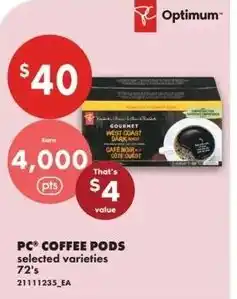 No Frills Pc coffee pods offer