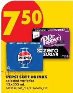 No Frills Pepsi soft drinks offer