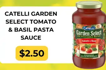 Catelli garden select tomato & basil pasta sauce