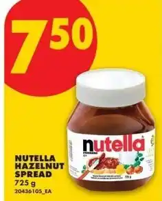 No Frills Nutella hazelnut spread offer