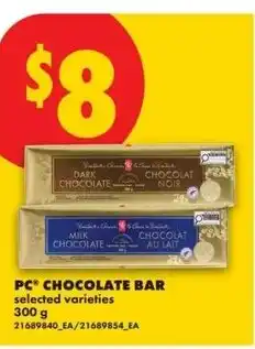 No Frills Pc chocolate bar offer