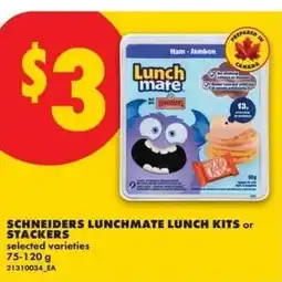No Frills Schneiders lunchmate lunch kits or stackers offer