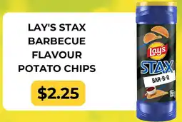 Dollarama Lay's stax barbecue flavour potato chips offer