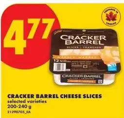 No Frills Cracker barrel cheese slices offer