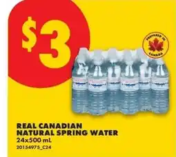 No Frills Real canadian natural spring water offer