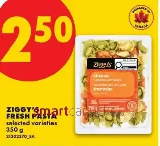 No Frills Ziggy's Fresh pasta offer