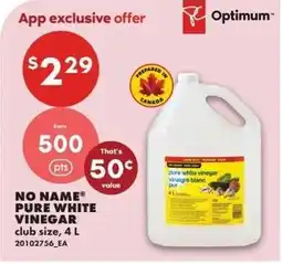 No Frills Pure white vinegar offer