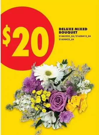 No Frills Deluxe mixed bouquet offer