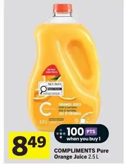 Foodland COMPLIMENTS Pure Orange Juice offer