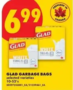 No Frills Glad garbage bags offer