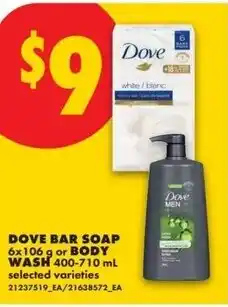 No Frills Dove bar soap or body wash offer