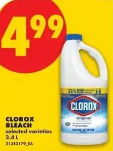 No Frills Clorox bleach offer