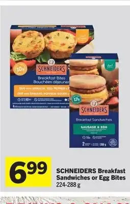 Foodland SCHNEIDERS Breakfast Sandwiches or Egg Bites offer