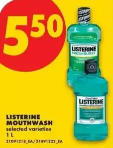 No Frills Listerine mouthwash offer