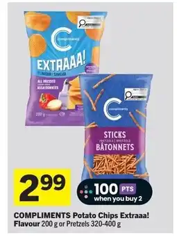 Foodland COMPLIMENTS Potato Chips Extraaa! Flavour offer