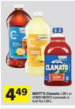 Foodland MOTT'S Clamato offer
