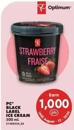 No Frills Pc black label ice cream offer
