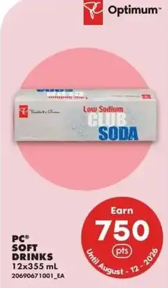No Frills Pc soft drinks offer