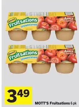 Foodland MOTT'S Fruitsations 6 pk offer