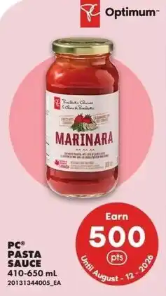 No Frills PC PASTA SAUCE offer