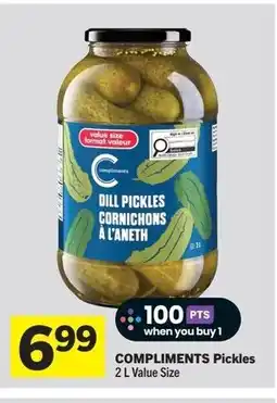 Foodland COMPLIMENTS Pickles offer