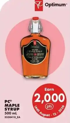 No Frills Pc maple syrup offer