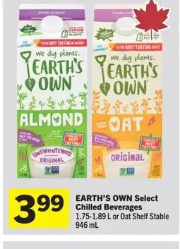 Foodland EARTH'S OWN Select Chilled Beverages offer