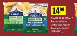 Foodland MAPLE LEAF PRIME Raised Without Antibiotics Frozen Breaded Chicken offer