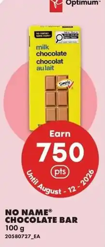 No Frills Chocolate bar offer