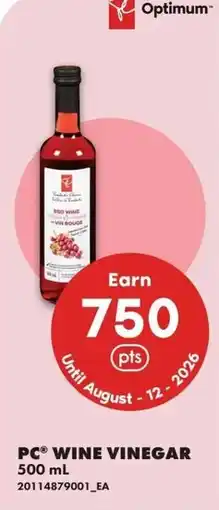No Frills Pc wine vinegar offer
