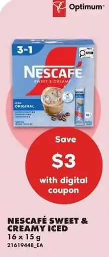 No Frills Nescafé sweet & creamy iced offer