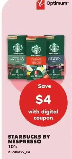 No Frills Starbucks by nespresso offer