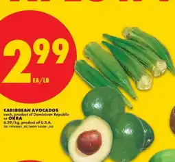 No Frills Caribbean avocados or okra offer