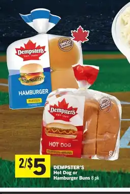 Foodland DEMPSTER'S Hot Dog or Hamburger Buns 8 pk offer