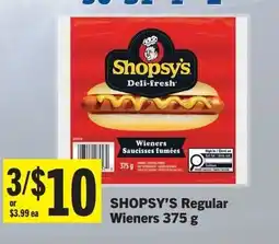 Foodland SHOPSY'S Regular Wieners offer